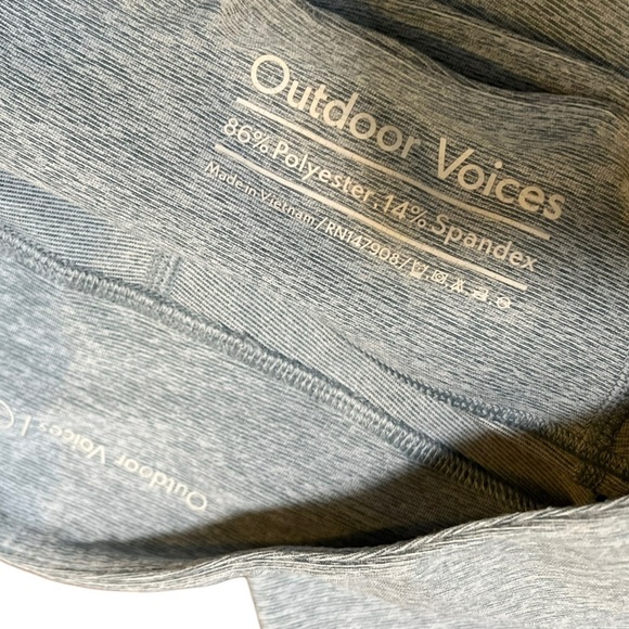 Outdoor Voices Warm Up Leggings Gray Athletic 7/8 Length Size Small - Picture 4 of 6